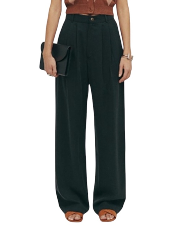 Reformation Pants - Reformation Mason Tencel Pleated Trousers